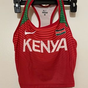 NIKE WOMEN’S PRO ELITE KENYA TRACK TEAM SPORTS BRA TANK TOP SIZE SMALL
